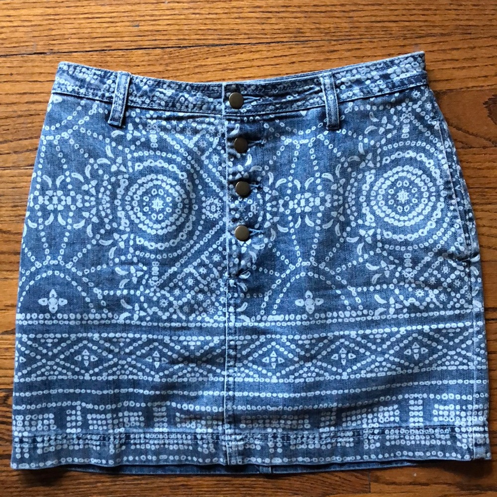 Free People denim skirt